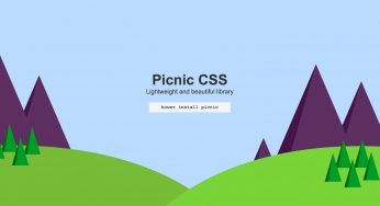 Bootstrap alternatifi, yeme de yanında yat tarzında bir css kütüphanesi: Picnic