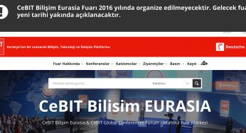 CeBIT Bilişim Eurasia fuarı bu sene düzenlenmeyecek