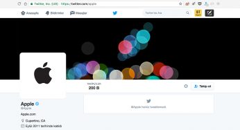 Apple 5 yıldır uyuyan Twitter hesabını kullanmaya başladı