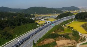Güney Kore’de 32 km’lik bisiklet yolu güneş panelleri sayesinde hem gölgede kalıyor hem de enerji sağlıyor
