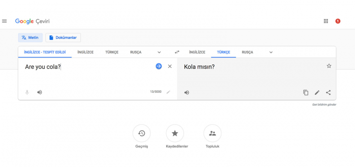 google translate arayuzu degisti bt
